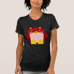 Diablo Halloween del pingüino de Kawaii Camisetas