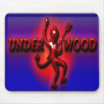 Diablo rojo del jamón del sotobosque III Mousepad Alfombrillas De Ratón
