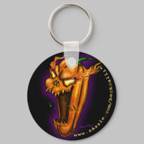 Diabolical Jack-o-lantern keychain