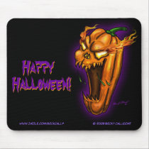 Diabolical Jack-o-lantern mousepad (version 2)
