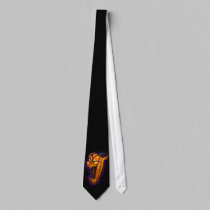 Diabolical Jack-o-lantern tie (version 2)