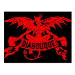 Diabolique Devil Satan Vintage Cigar Label Art postcards