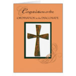 Diaconate Ordination Congratulations Cross, Deacon Cards