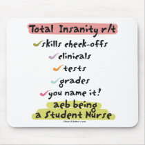 Diagnosis Total Insanity Mousepads