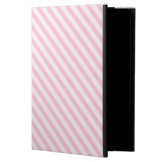 Diagonal Blossom Pink Stripes iPad Air Covers