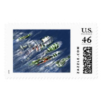 Diagonal City postage by Alejandro Diagonal City postage