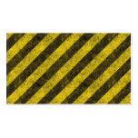 Diagonal Construction Hazard Stripes Business Cards