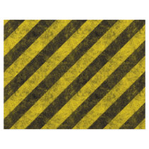 Diagonal Construction Hazard Stripes Personalized Flyer