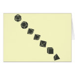 Diagonal Dice (Dark) Greeting Card