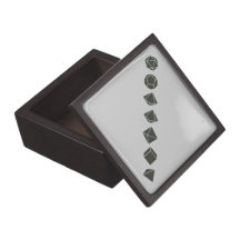 Diagonal Dice (Dark) Premium Trinket Boxes