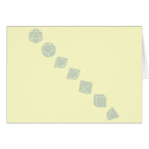 Diagonal Dice (Light) Greeting Card