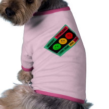 Diagonal Moody Stoplight Logo Doggie T Shirt