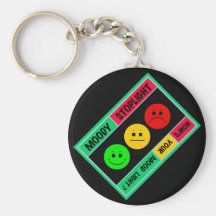 Diagonal Moody Stoplight Logo Key Chain