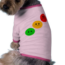 Diagonal Moody Stoplight Sans Stripe Doggie T Shirt
