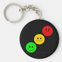 Diagonal Moody Stoplight Sans Stripe Key Chain