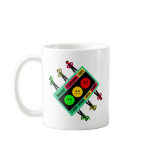 Diagonal Moody Stoplight Trio Logo with Characters mugs