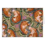 Paisley cat card