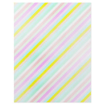 diagonal pastel stripes personalized flyer