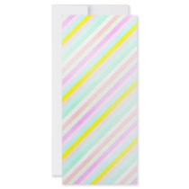 diagonal pastel stripes rack cards