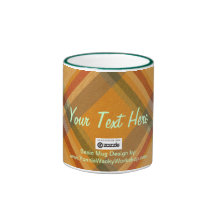 Diagonal Plaid, Your Text Here Mug