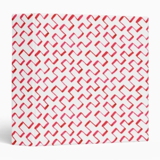 Diagonal Red Geometric Painted Pattern