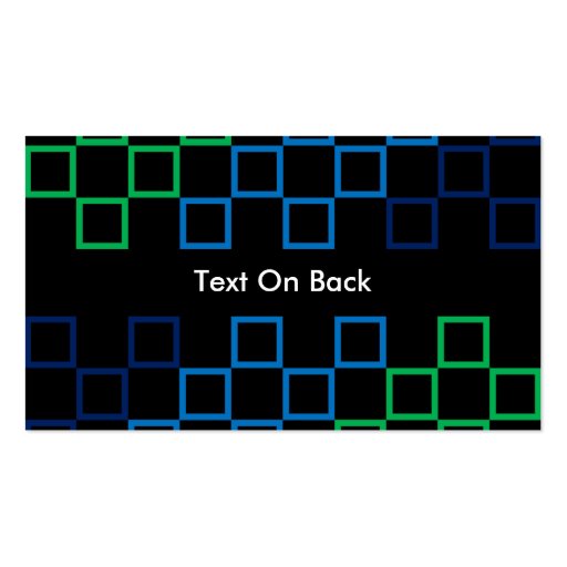 Diagonal stripe color spectrum pattern b card business card template (back side)