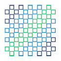 Diagonal stripe color spectrum pattern (navy) t-shirts