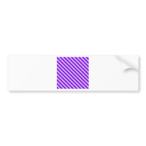 Diagonal Stripes 2 - Violet 2 - Thistle and Violet Bumper Sticker