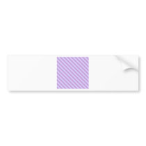 Diagonal Stripes 2 - Wisteria and Pale Lavender Bumper Sticker