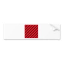 Diagonal Stripes-Red2-Red and Dark Scarlet Bumper Stickers