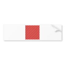 Diagonal Stripes - Red 1-Pastel Red and Firebrick Bumper Sticker