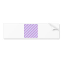 Diagonal Stripes Wisteria and Pale Lavender Bumper Sticker