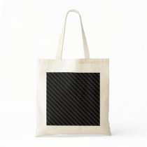 Diagonal Tightly Woven Carbon Fiber Texture Tote Bag