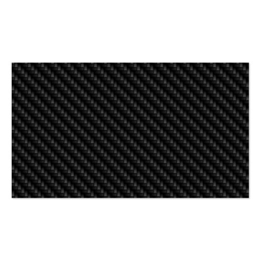 Diagonal Tightly Woven Carbon Fiber Texture Business Card (front side)