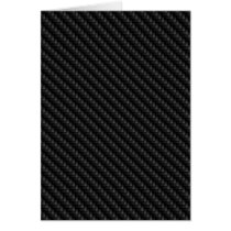 Diagonal Tightly Woven Carbon Fiber Texture Greeting Cards