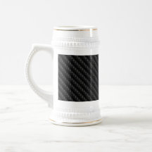 Diagonal Tightly Woven Carbon Fiber Texture Mugs