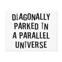 Diagonally Parked Post Card