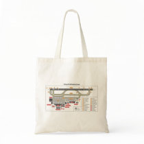 Diagram Basic Layout Infrastructure of an Airport Tote Bags