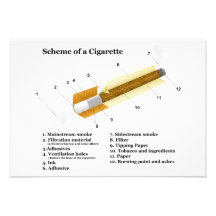 Diagram of a Tobacco Cigarette Smoking Invitations