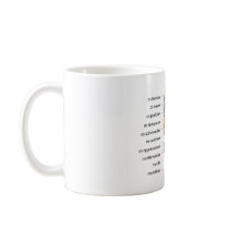 Diagram of Bone Structure Front of a Human Skull Coffee Mug