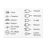 Diagram of Common Electrical Circuit Elements Postcards