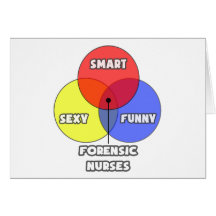 Diagrama de Venn. Enfermeras forenses Tarjeta