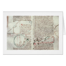 Diagrams of measurements and text (vellum) greeting card