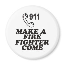 DIAL 911 FIRE magnets