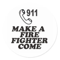 DIAL 911 FIRE stickers