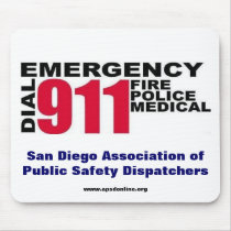 Dial 9-1-1 mousepads by SDAPSD Dial 9-1-1 mousepads