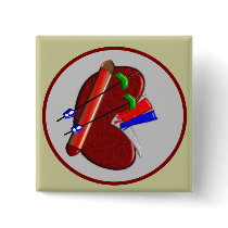 Dialysis  And Kidney Design Gifts Pinback Button