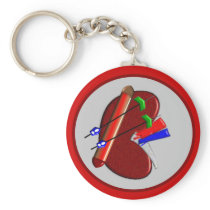 Dialysis  And Kidney Design Gifts Keychain