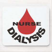 Dialysis Nurse Blood Drop Over Mouse Pads