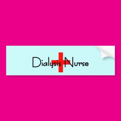 Dialysis Nurse  Zazzle_bumpersticker